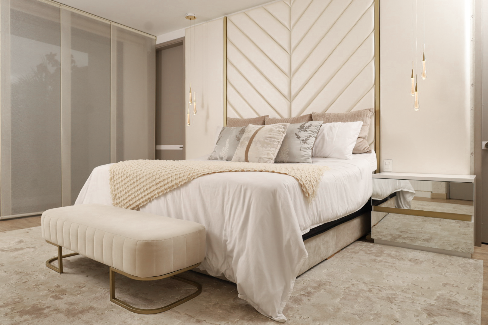 diseño habitación cama doble